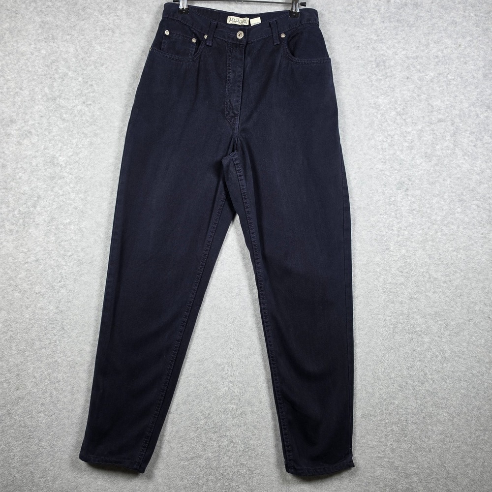 Vintage Ann Taylor Jeans Womens Size 10P Midnight High Rish Mom Fit 90s Sz 28x28